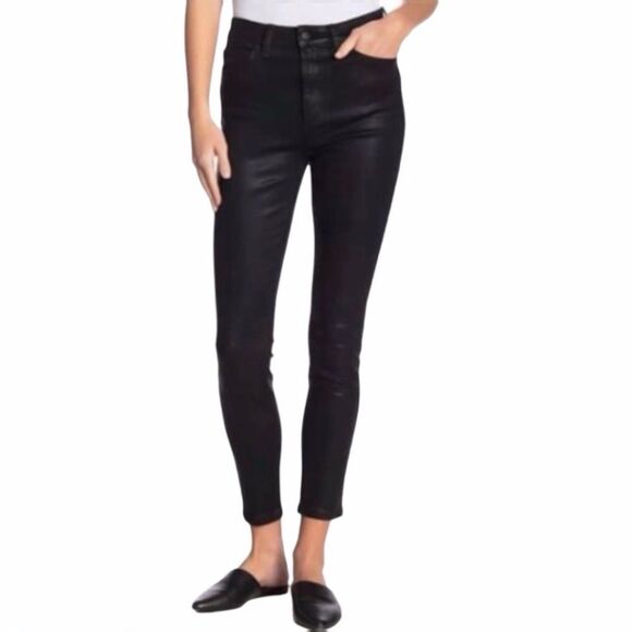 Joe’s Jeans “The Skinny” Coated Skinny Ankle Jeans Black Women’s US Size 28 - Picture 4 of 11